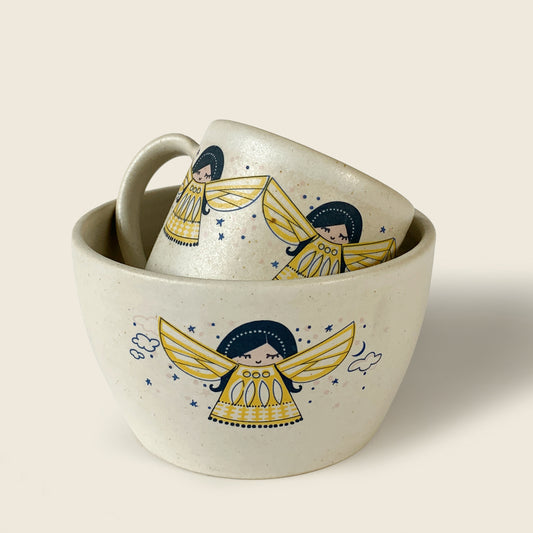 FEAST - Angela : Ceramic Mug & Bowl Tableware for Kids