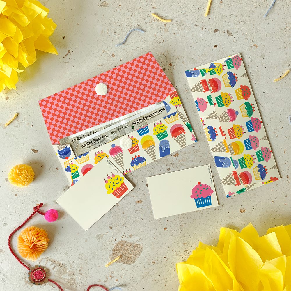 GIFT - Cup Cake : Kids Gift Envelope Set