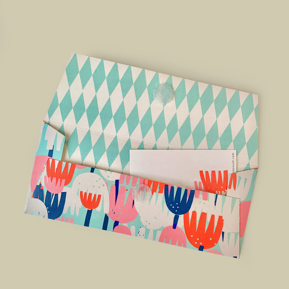 GIFT - Tulips : Eco-Friendly Kids Gift Envelope Set by MAPAYAH