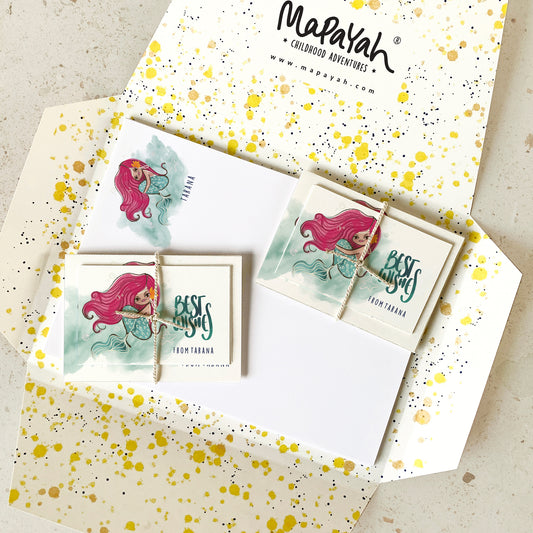 KIT - Mermaid : Personalised Stationery Set