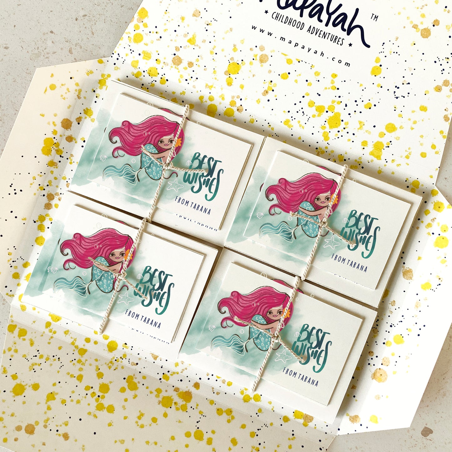 KIT - Mermaid : Personalised Stationery Set
