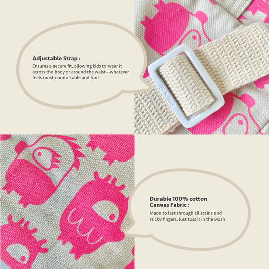 POCKET - Oddling Pink : Kids Waist Bag