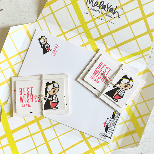 KIT - Supergal : Personalised Stationery Set