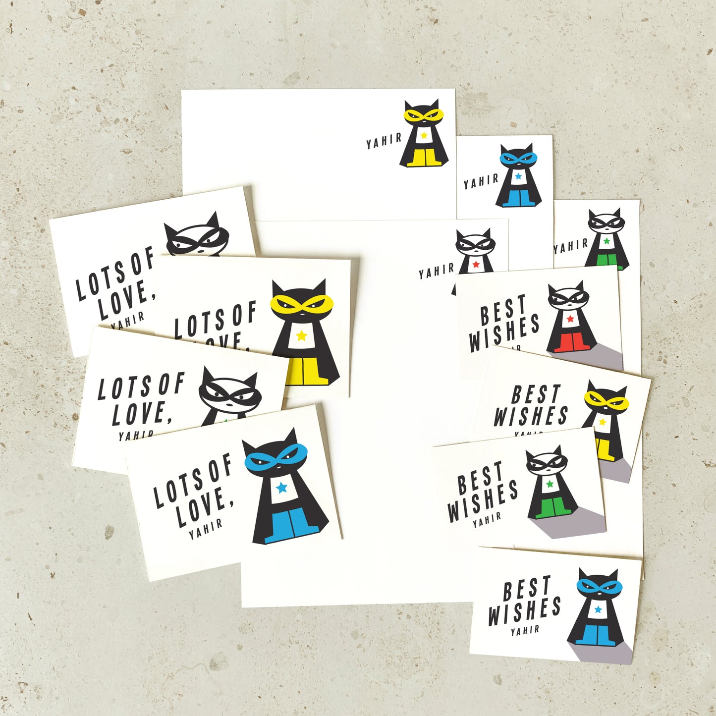 KIT - Supermeow : Personalised Stationery Set