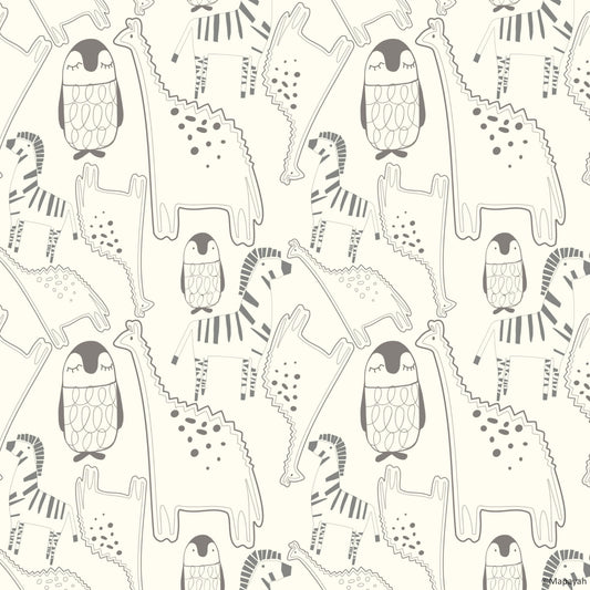 Mapayah DECK Jungled kids room wallpaper pattern