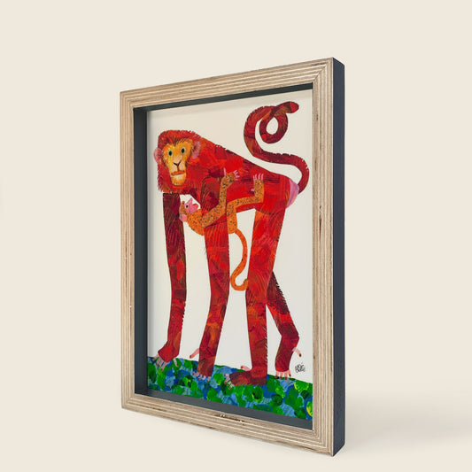 Mapayah FLAUNT A4 magnetic art frame in grey, right angle view