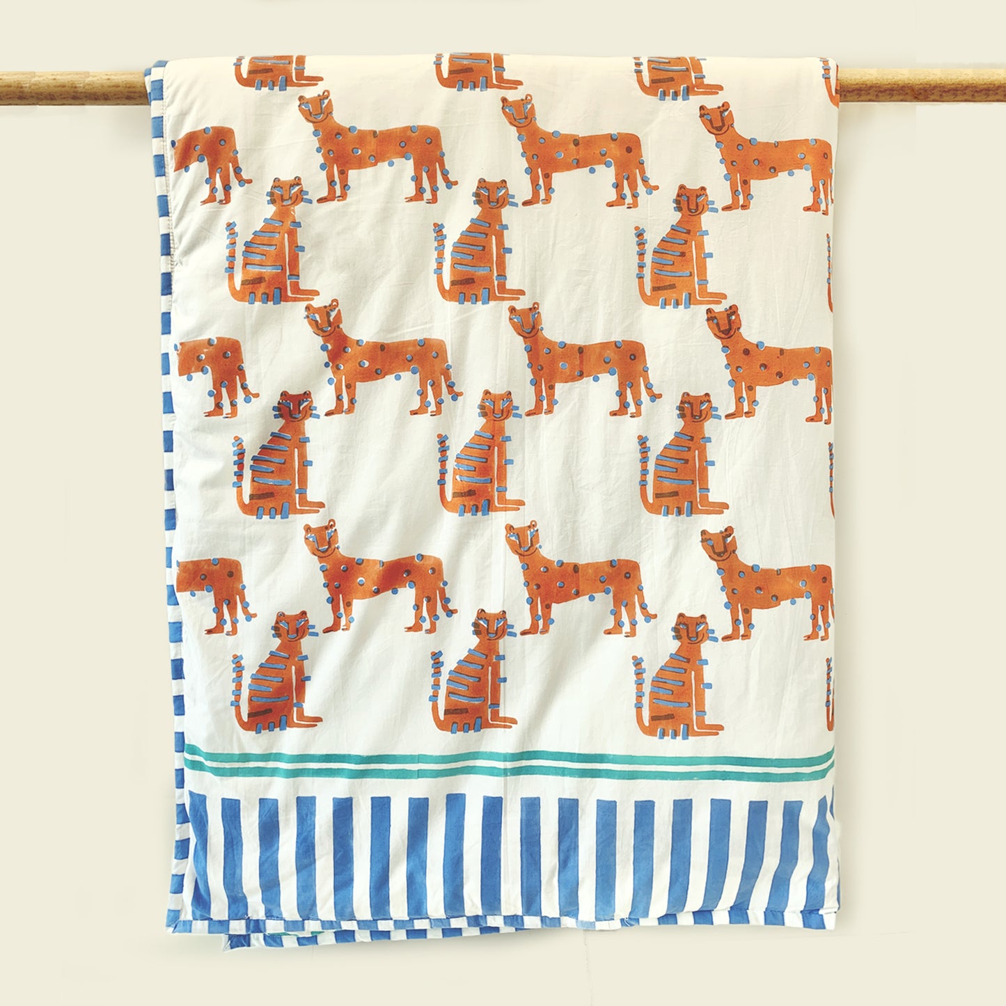 CUSHY - Taigrr : Quilted 100% Cotton Printed Kids Duvets by Mapayah