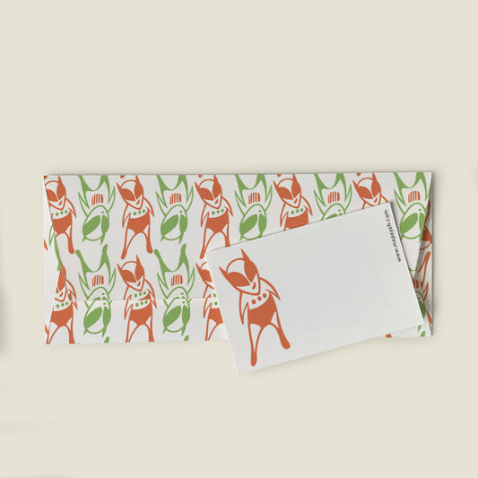 GIFT - Alien Red : Eco-Friendly Kids Gift Envelope Set by MAPAYAH