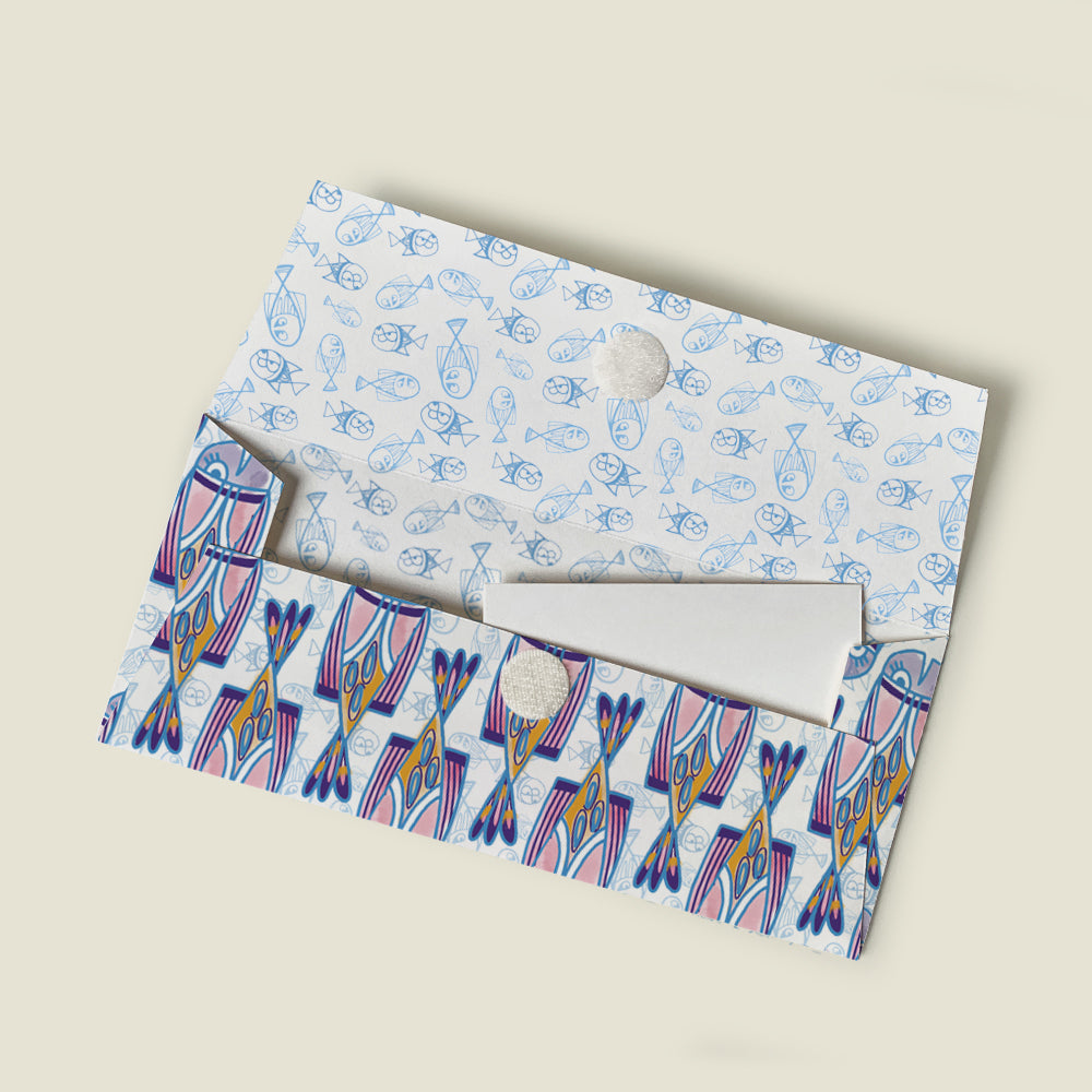GIFT - Fish Purple : Eco-Friendly Kids Gift Envelope Set by MAPAYAH