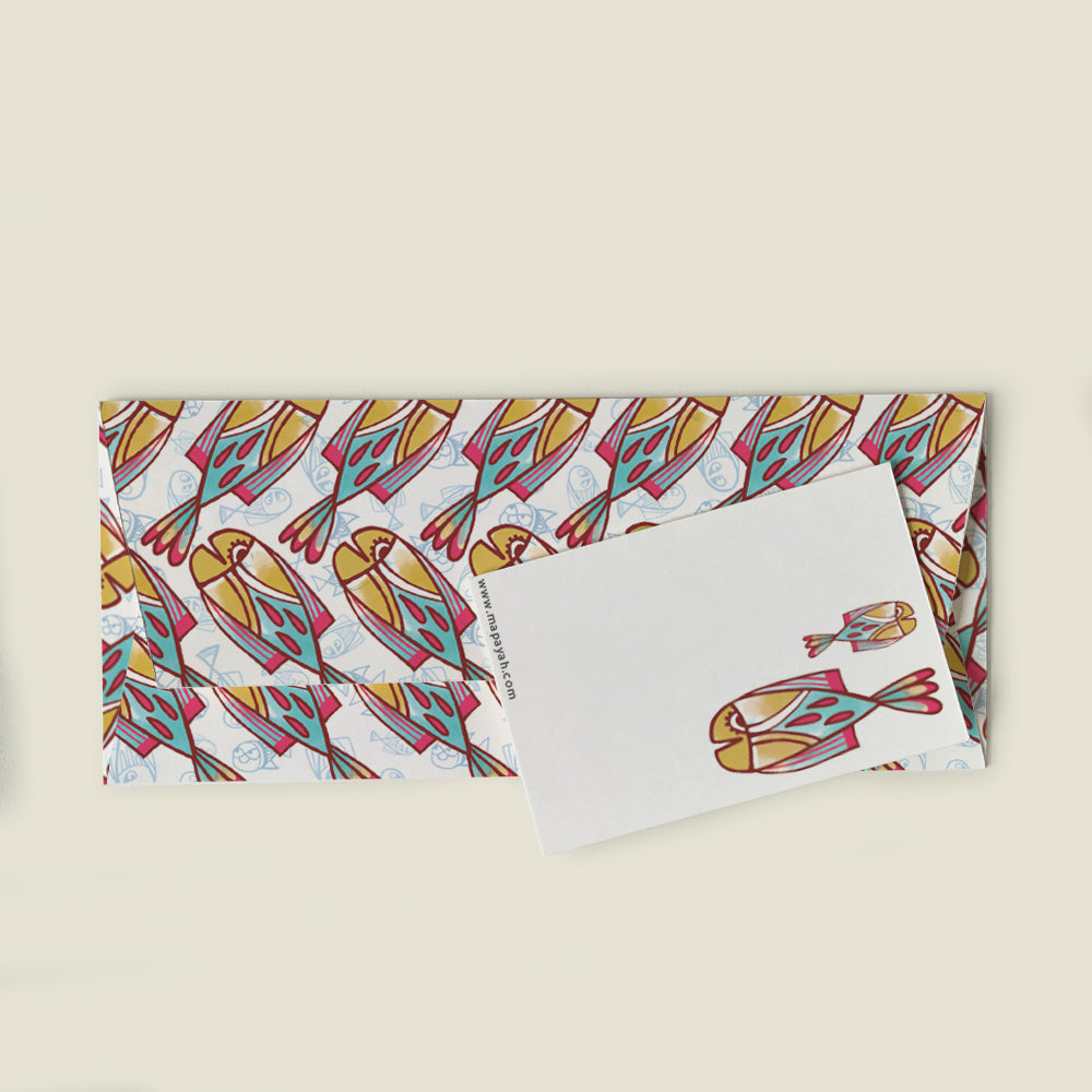 GIFT - Fish Yellow : Eco-Friendly Kids Gift Envelope Set by MAPAYAH