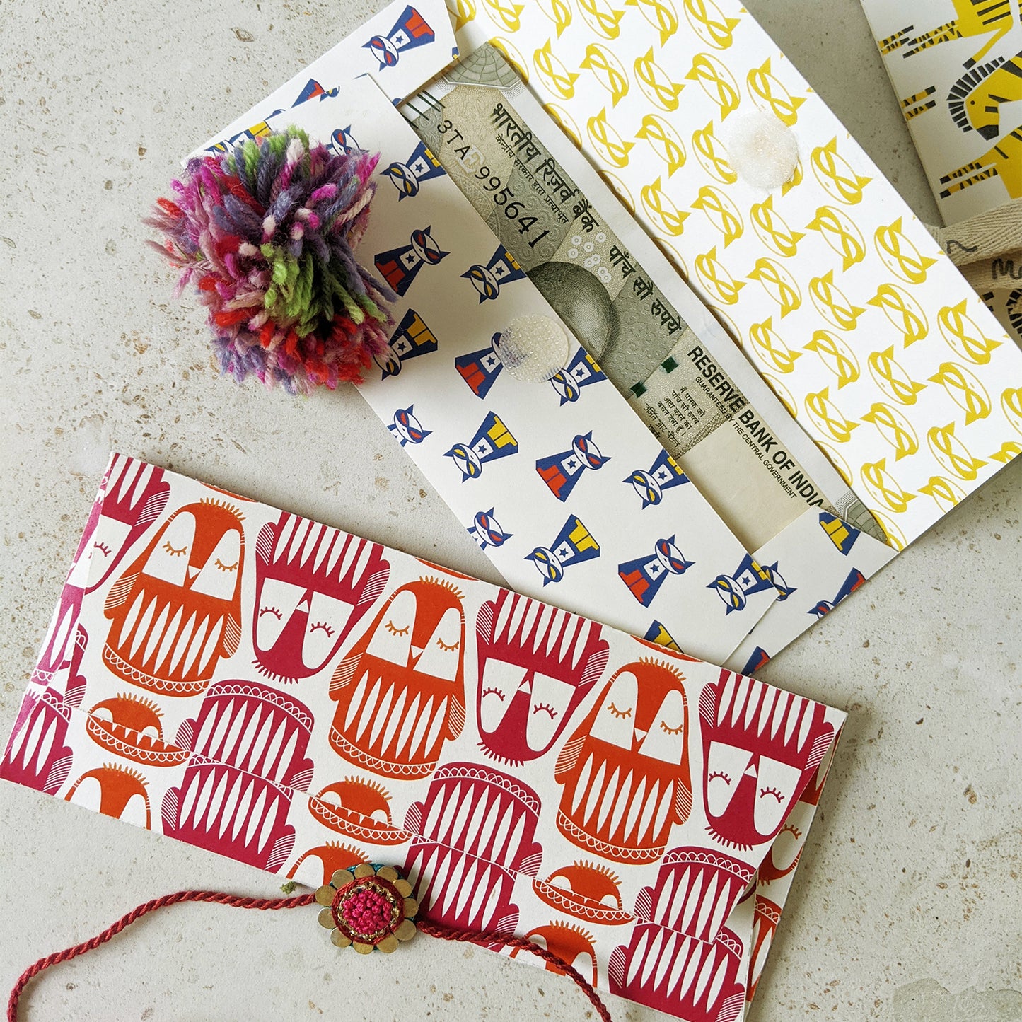 GIFT - Penguin Pink : Kids Gift Envelope Set