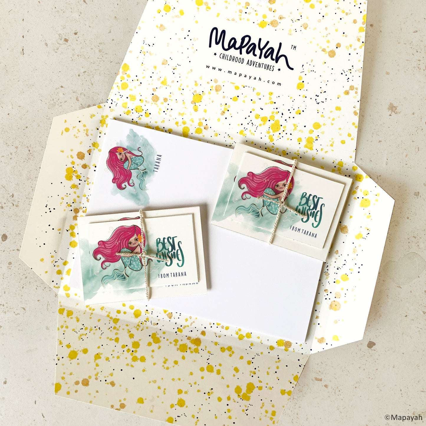 KIT - Mermaid : Personalised Stationery Set by Mapayah - Mapayah