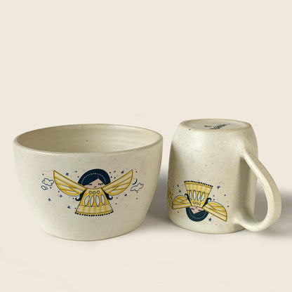 FEAST - Angela : Ceramic Mug & Bowl Tableware for Kids by MAPAYAH