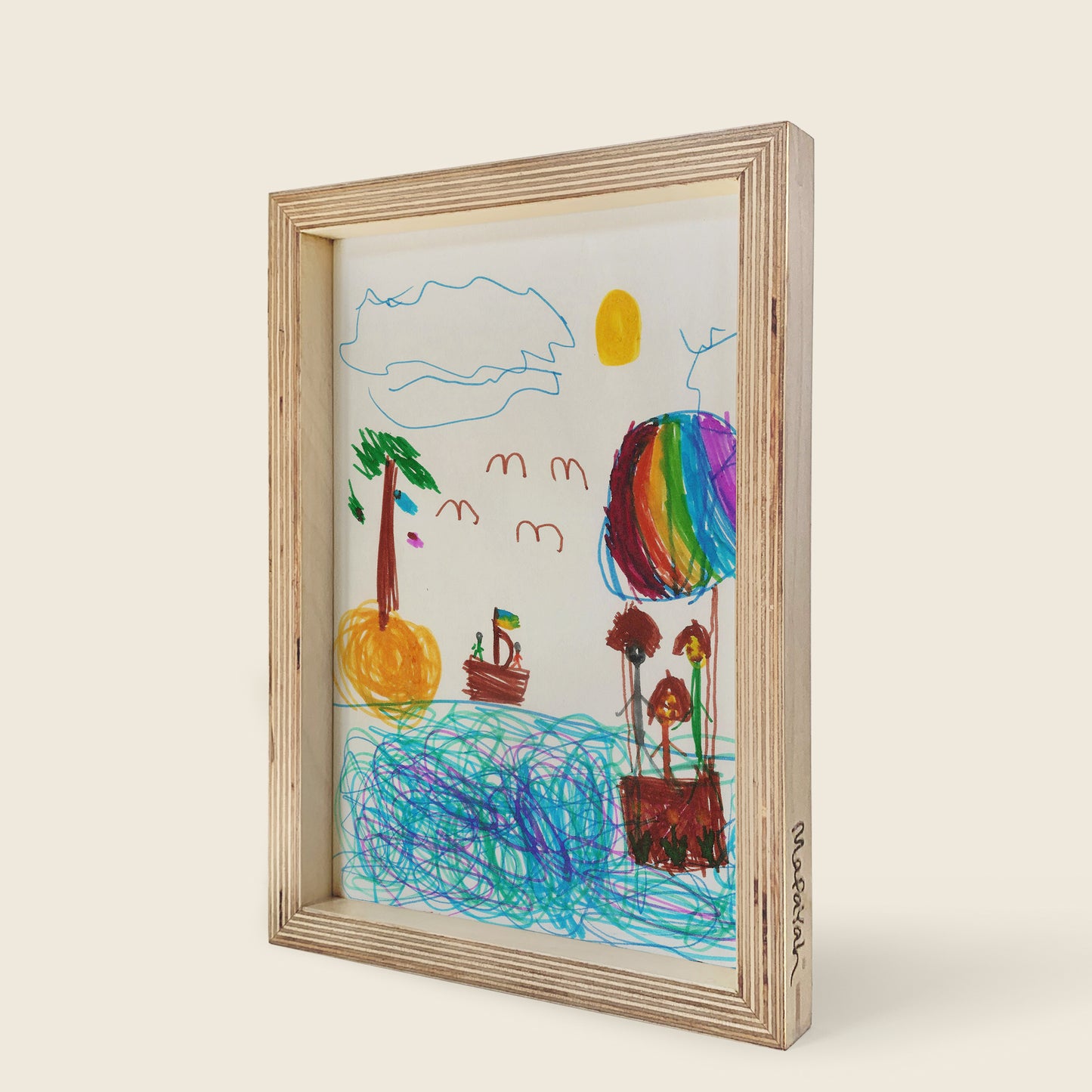 FLAUNT - Magnetic Birchwood Picture Frame for Room Decor by MAPAYAH