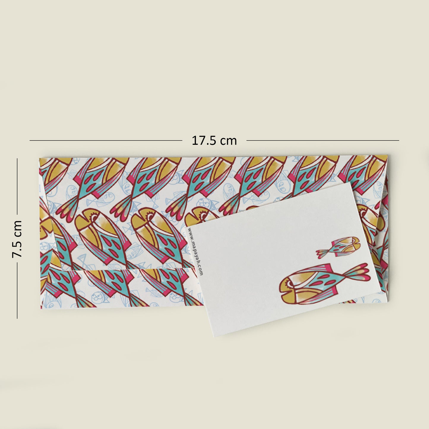 GIFT - Fish Yellow : Eco-Friendly Kids Gift Envelope Set by MAPAYAH