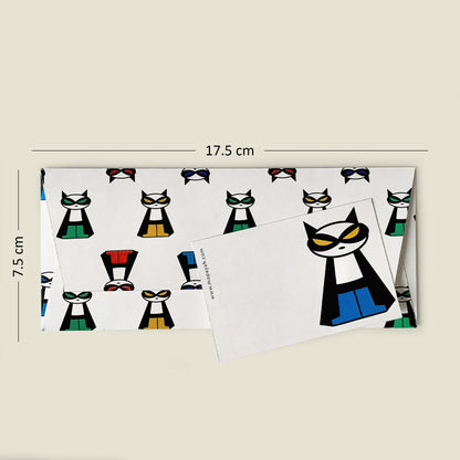 GIFT - Supermeow Mix : Eco-Friendly Kids Gift Envelope Set by MAPAYAH