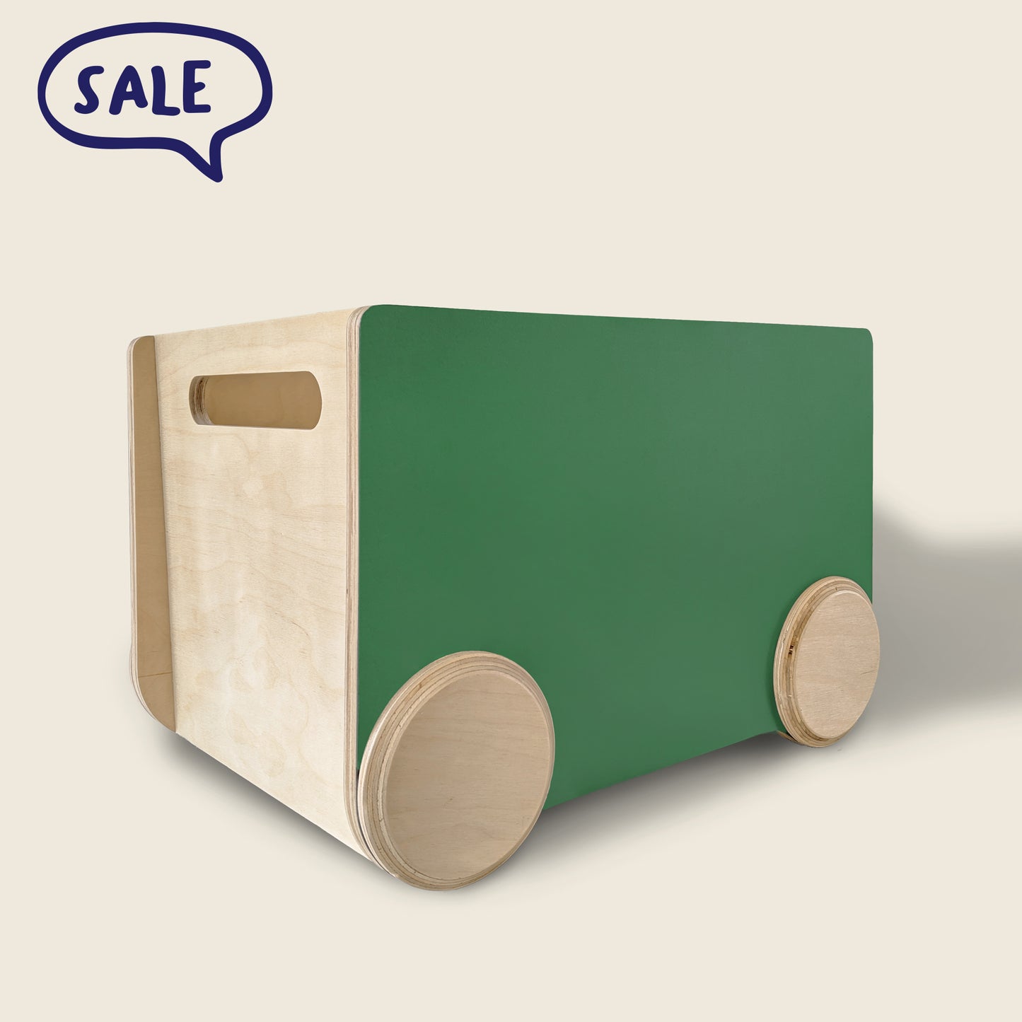 ROLL - Chalk Board : Wooden Rolling Storage Bin by Mapayah