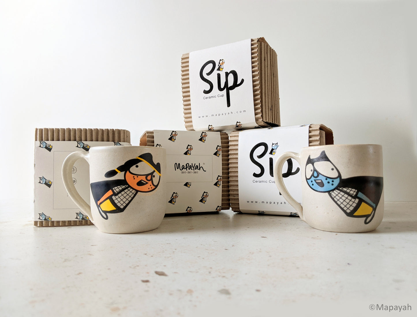 SIP Superboy & Supergal - Ceramic Cups