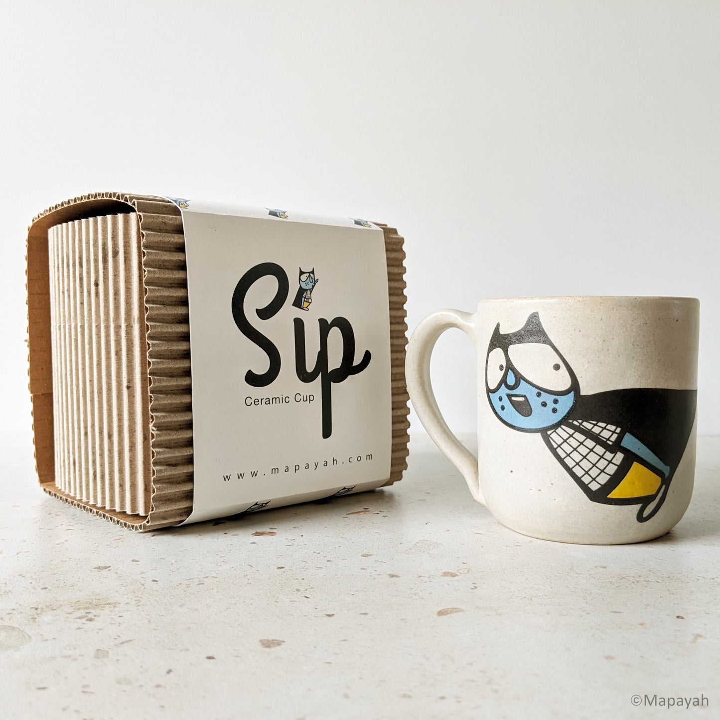 SIP - Superhero Cups : Ceramic Tableware for Kids & Adults by MAPAYAH
