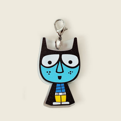 Mapayah CHARMS Superboy keychain, front angle view