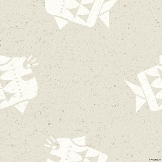Mapayah DECK Finn kids room wallpaper pattern in grey