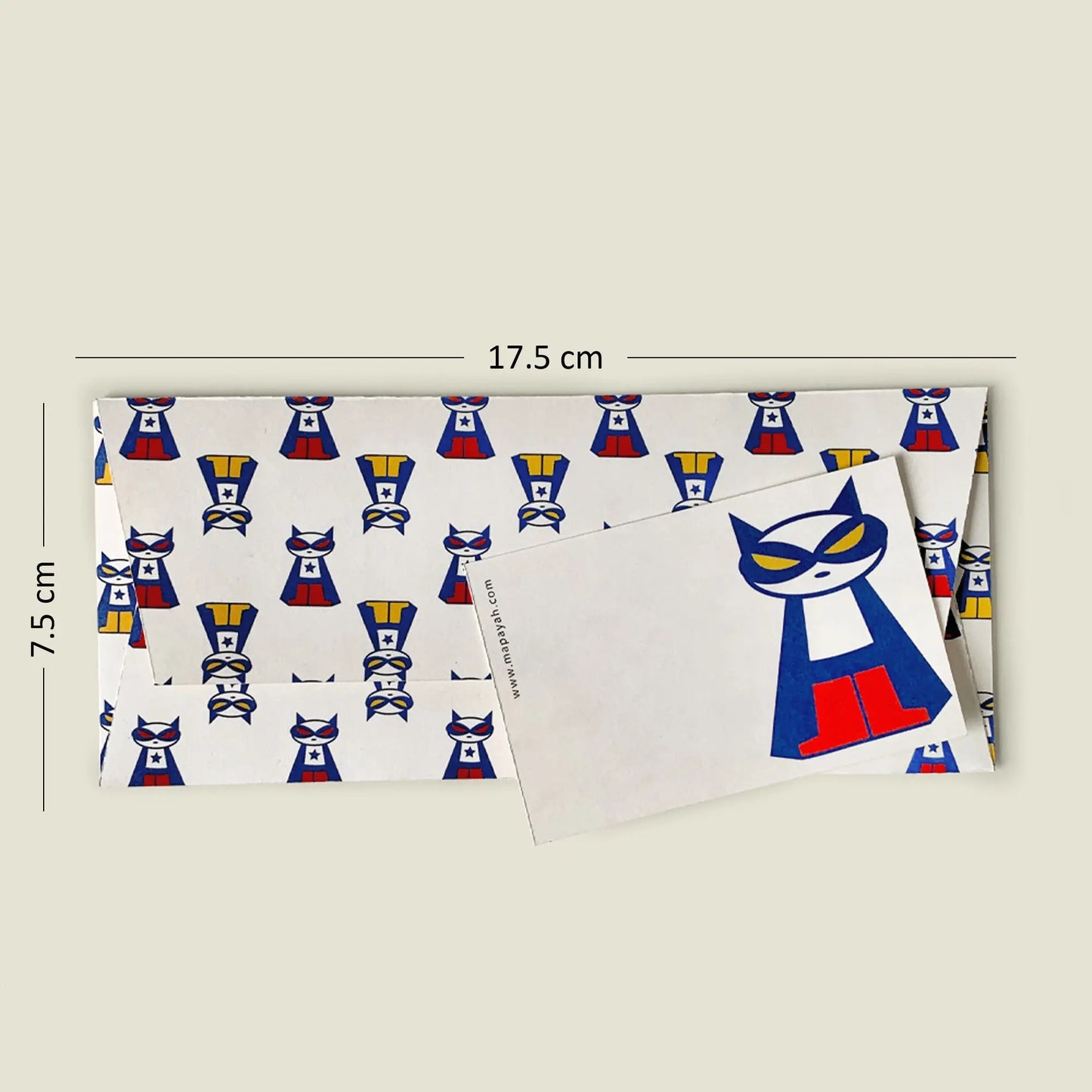 GIFT - Supermeow Blue : Kids Gift Envelope Set mapayah