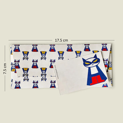 GIFT - Supermeow Blue : Kids Gift Envelope Set mapayah