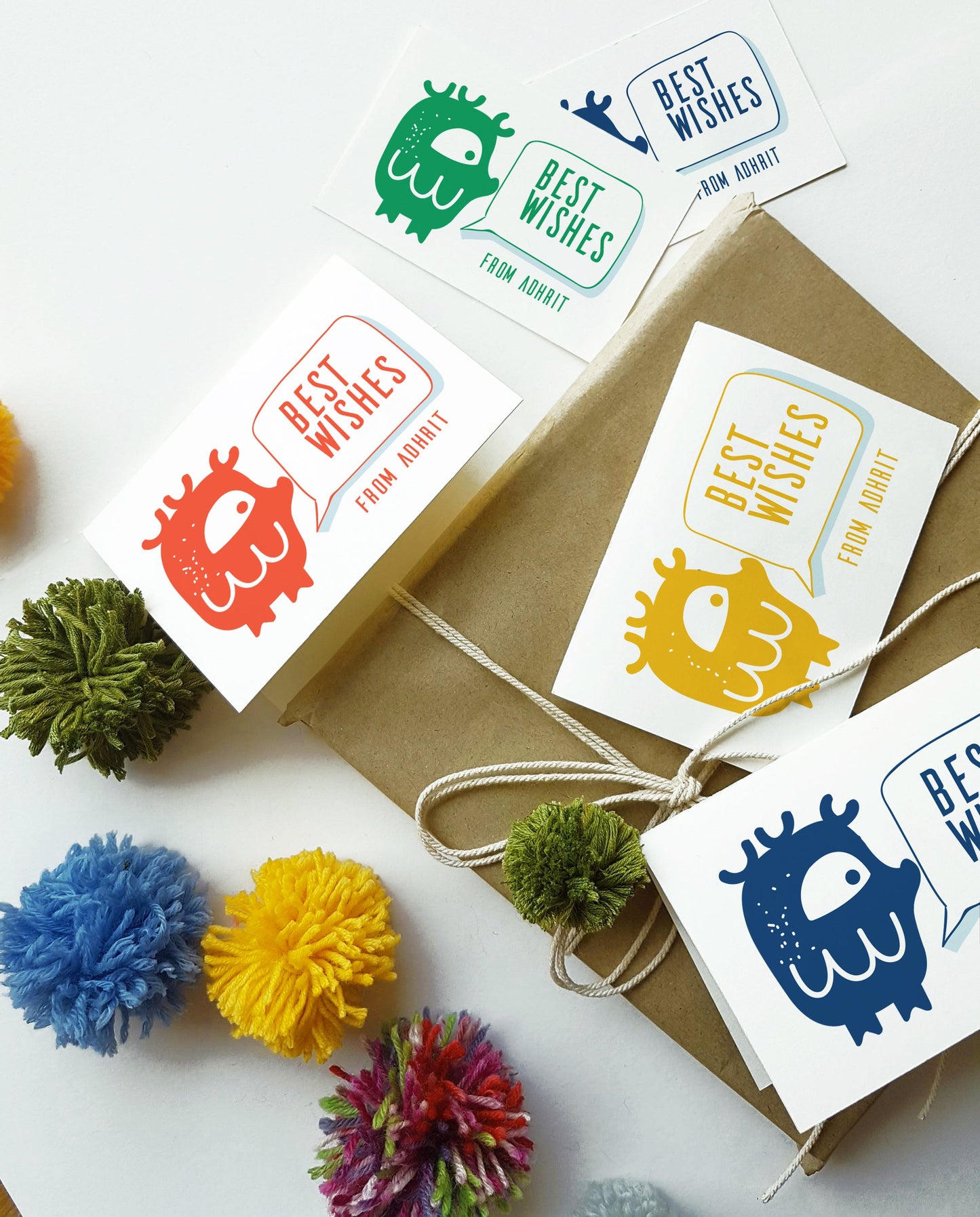Mapayah KIT Oddlings personalised stationery set styled in a lifestyle setting