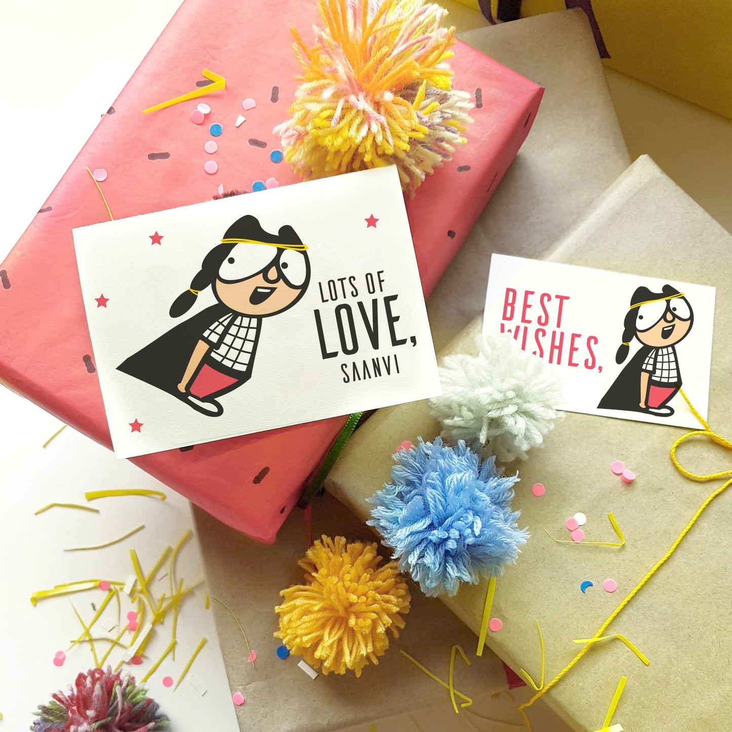 KIT - Supergal : Personalised Stationery Set