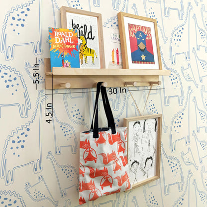 LEDGE : Wooden Wall Mount Shelf mapayah