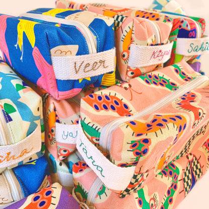 Mapayah POUCH kids pencil organizer styled in a lifestyle setting, alternate view