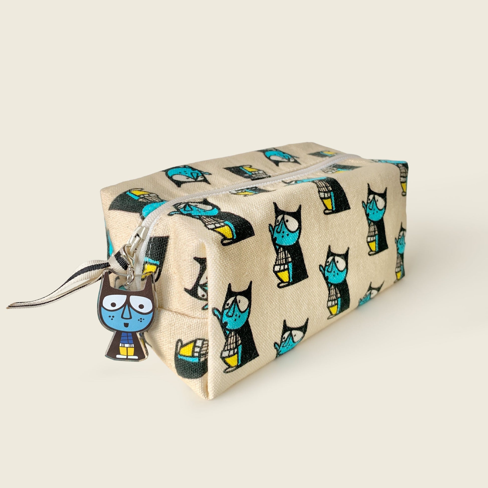 Mapayah POUCH Superboy kids pencil organizer shown with hanging charms
