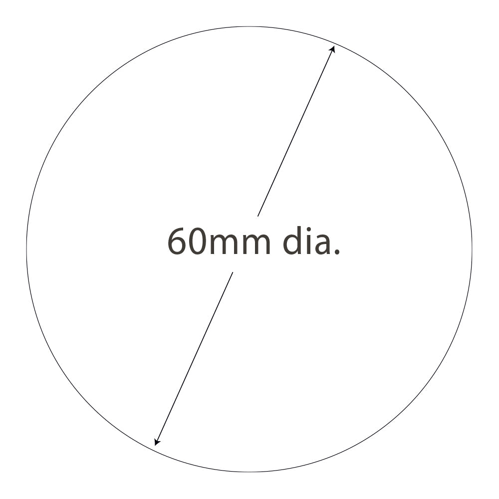 Size and dimensions diagram for Mapayah PULL Round wooden drawer knobs