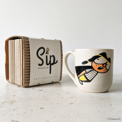 SIP - Supergal : Ceramic Cups for Kids & Adults
