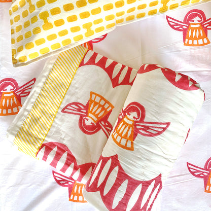 Mapayah SNUGGLE and SLEEP Angela bedding set styled together