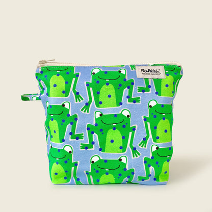 Mapayah TRAVEL Frawwg kids toilet bag, front angle view