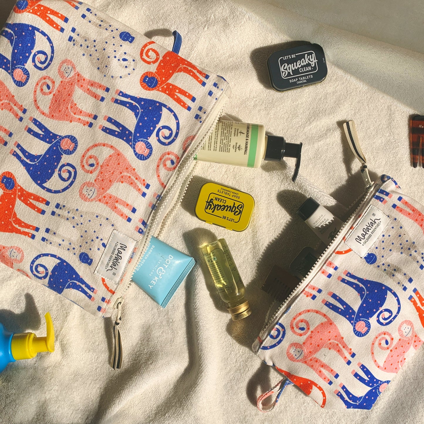 Mapayah TRAVEL and TOUR Munki kids bags styled in a lifestyle setting