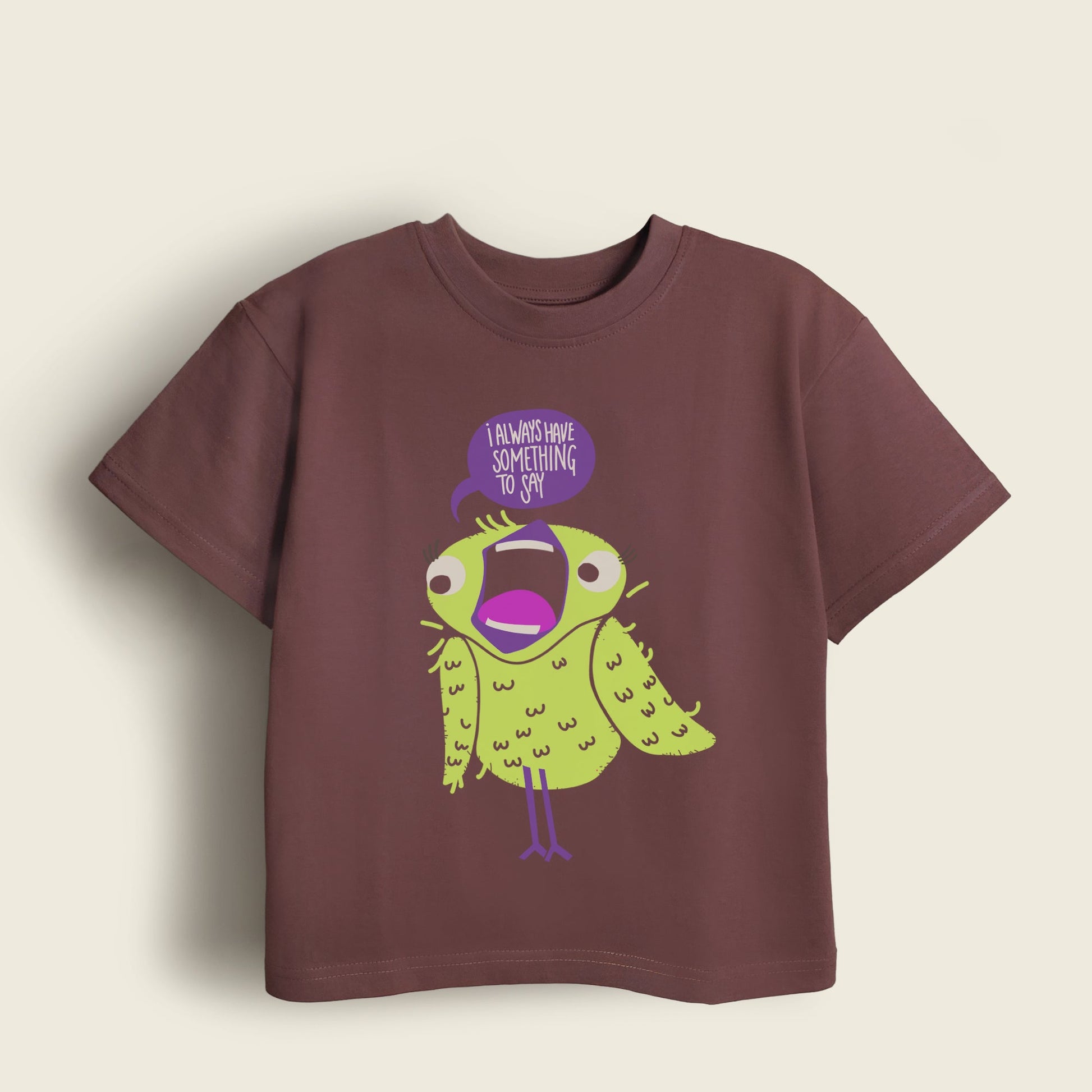 Mapayah I Have Something to Say kids t-shirt, front angle view
