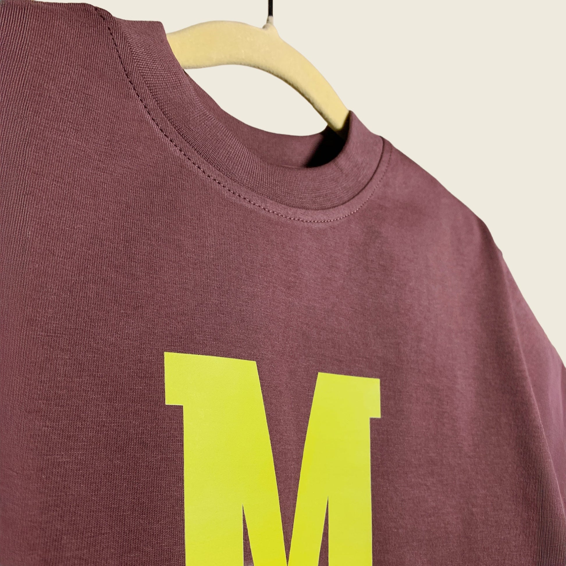 Close-up of Mighty print on Mapayah kids t-shirt