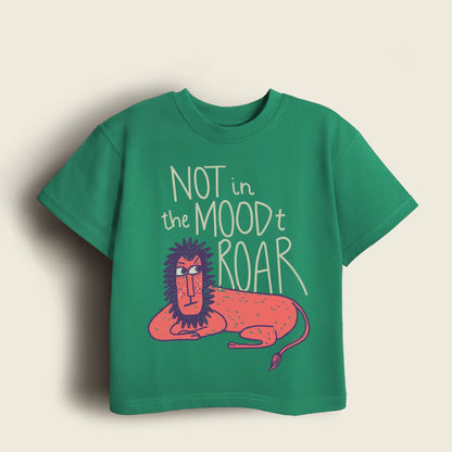 Mapayah Not in the Mood kids t-shirt, front angle view