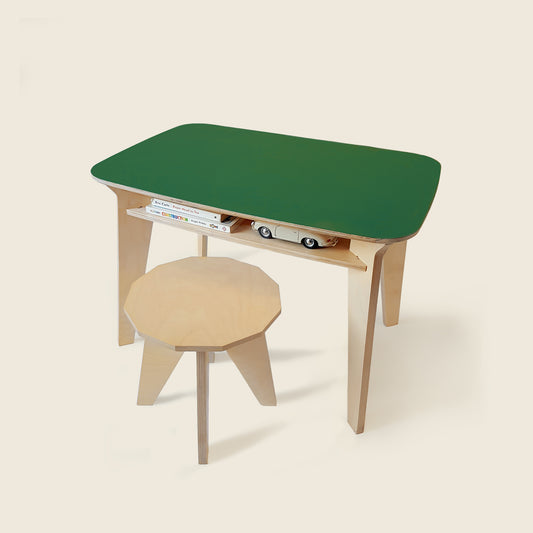 DRAW - Chalk Board : Wooden Kids Study Table with Storage by Mapayah