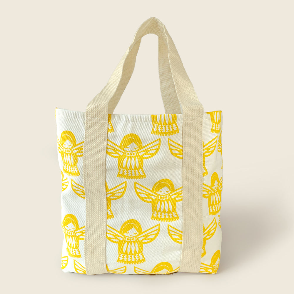 FERRY - Angela : Hand-Printed 100% Cotton Kids Tote Bag by MAPAYAH