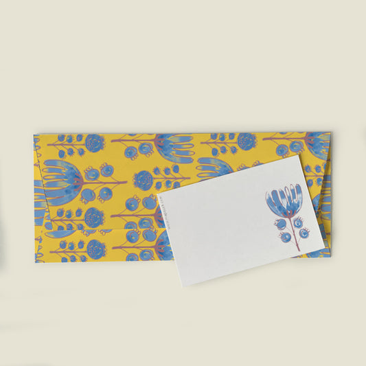 GIFT - Flower Yellow : Eco-Friendly Kids Gift Envelope Set by MAPAYAH