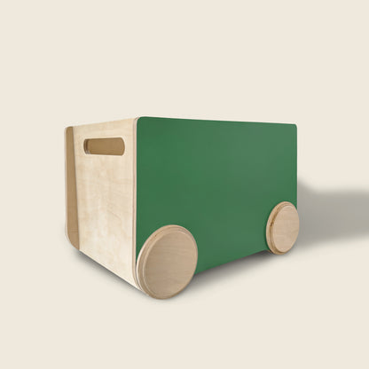 ROLL - Chalk Board : Wooden Rolling Storage Bin by Mapayah
